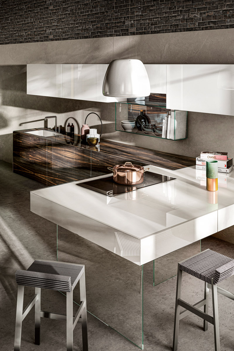 Cucina con penisola 36E8 WOOD XGLASS by Lago_3