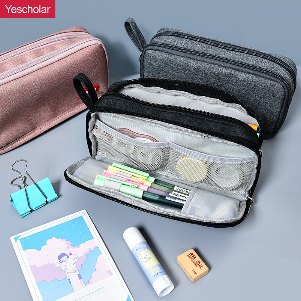 Yescholar - Canvas pencil case | Plush pencil case | EVA pencil case